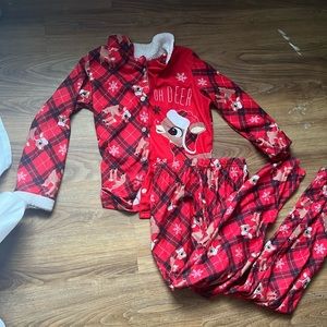 Rudolph Christmas kids pajamas